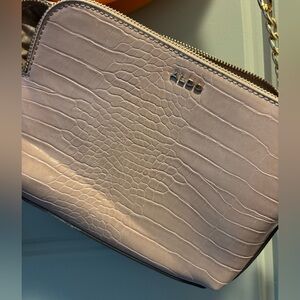 Aldo Pink Crossbody Bag with Croc Embossed Texture